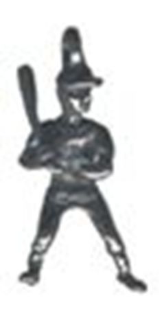 Picture of 1087   Baseball Player Charm 