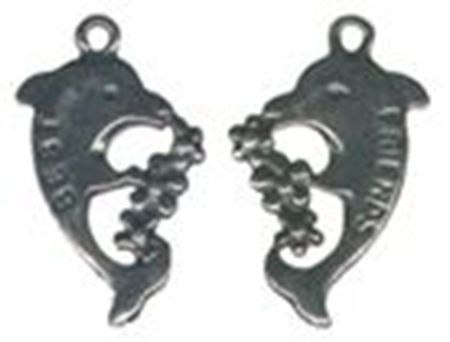 Picture of 1096   Dolphin Best Friend Charm 