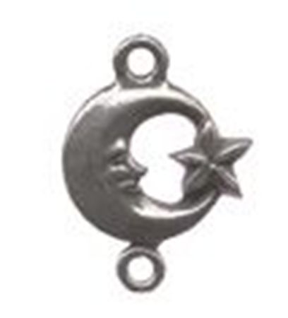 Picture of 1174   Moon & Star Double Ring Charm 