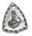 Picture of 1203   Cobra Triangle Charm 