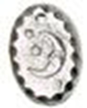 Picture of 1204   Moon Star Oval Charm 