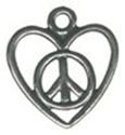 Picture of 4009   Peace Heart Pendant 