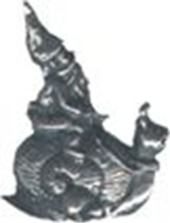 Picture of B2020   Gnome on Snail Figurine 