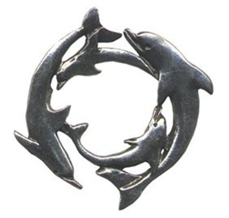 Picture of D4108   Dolphin  Ring Flat 