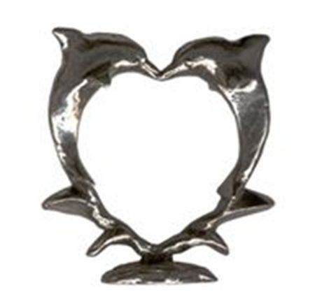 Picture of E5012   Dolphin Heart Figurine 