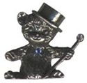 Picture of F6033   Bear Top Hat Figurine 