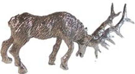 Picture of G7065   Elk Bull head Down Figurine 