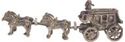 Picture of H8044   Stagecoach with Horses Figurine 